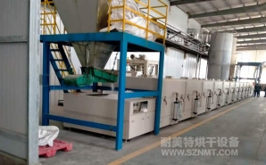 NMT-SDL-519  450度高溫烤電（diàn）池粉末水份烘幹隧道式烘幹（gàn）爐(江西飛宇新能源)